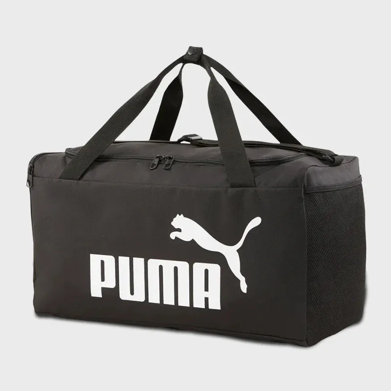 Puma Unisex Small Exclusive Duffel Bag Black/White _ 172005 _ Black sold by Tekkie Town