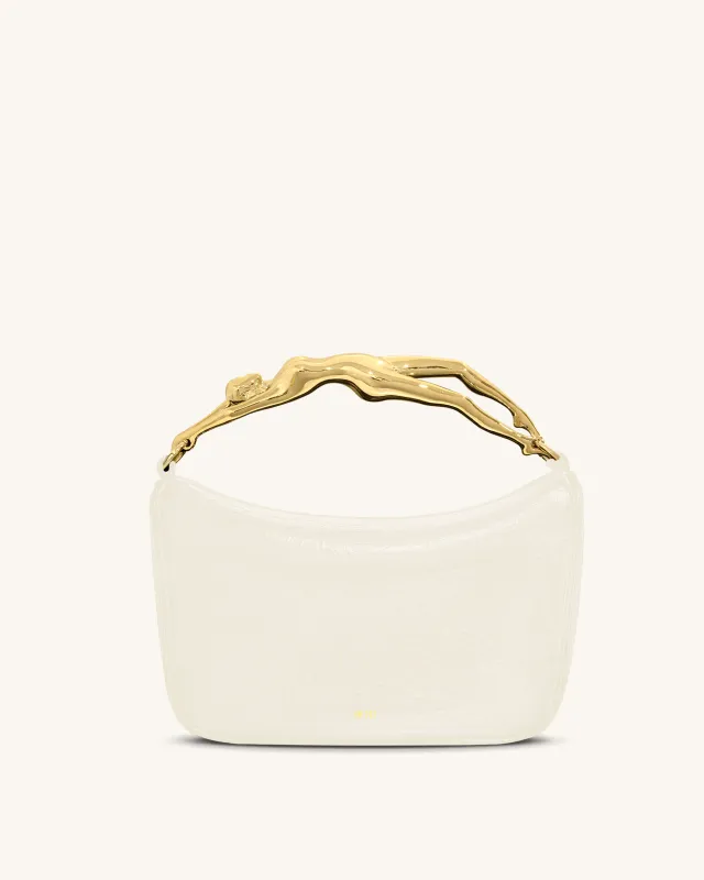Jenny Human-shaped Handle Handbag - White sold by JW PEI