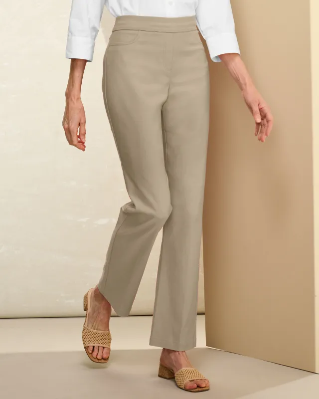 Appleseeds Women's Slimtacular® Luxe Twill Pants - Multi - M - Misses sold by Buff