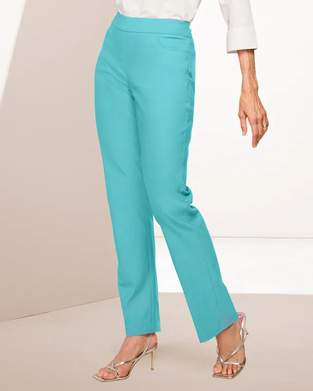 Appleseeds Women's Slimtacular® Luxe Twill Pants - Green - XL - Misses sold by Buff