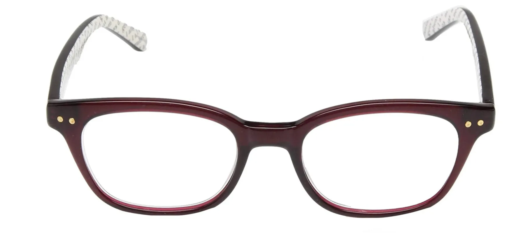 Kate Spade KS REBECCA2 LHF Square Plastic Burgundy Reading Glasses with Clear Lens sold by Gaffos