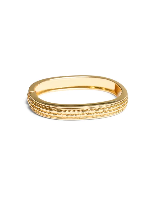 Engraved Square Cuff Bracelet sold by Suzy Shier
