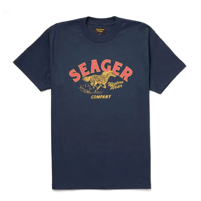 Heritage Tee | Navy | Seager Co. sold by Man Ready