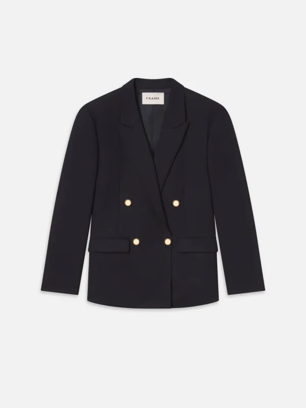 Double Breasted Blazer -- Dark Navy sold by Frame Denim