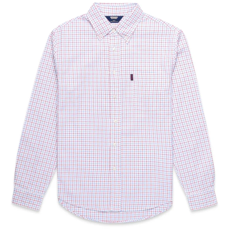 AMITY - SHIRTS - Button  Down - Man - WHITE-BLUE-RED sold by Sebago