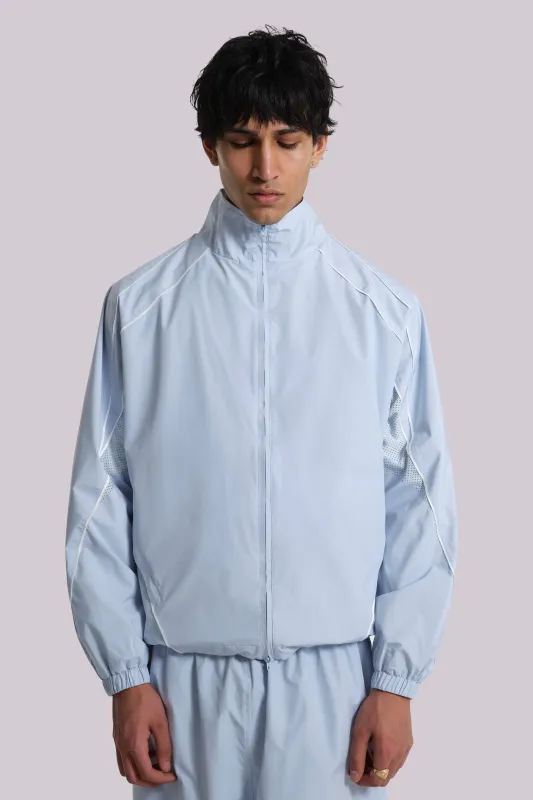 Blue Vapor Tracksuit Top sold by Jaded London