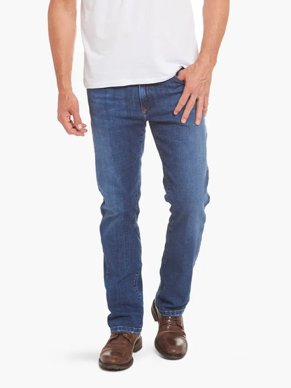 Straight Dynamic Stretch Jeans sold by Mott & Bow
