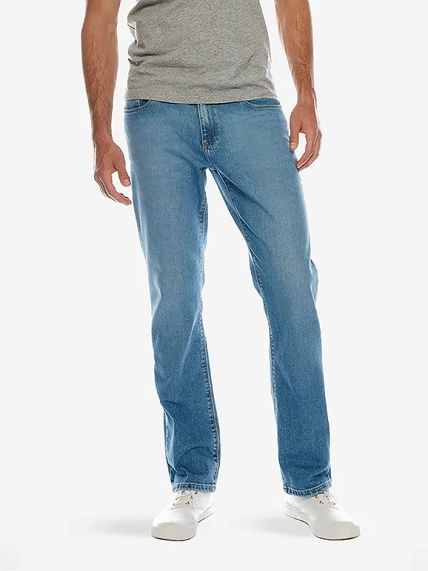 Straight Travel Stretch Jeans sold by Mott & Bow