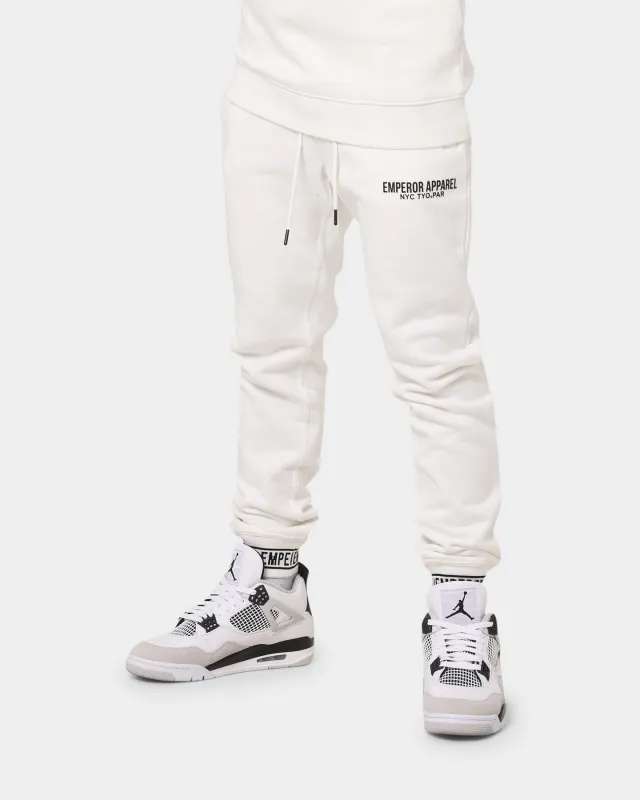 Emperor Apparel Faded Sweat Pants White sold by Culture Kings
