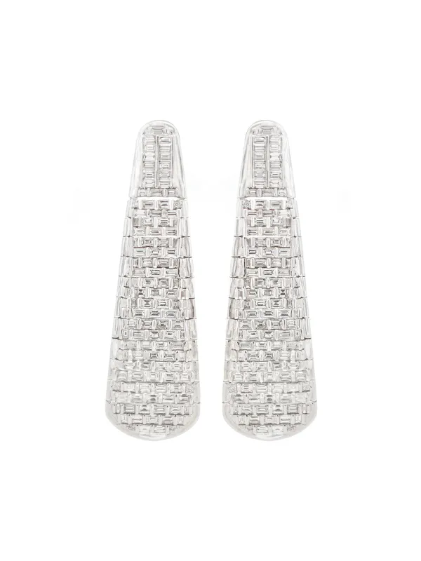 5.63ct Diamond 18K Gold Statement Pave Earrings sold by Wish Fine Jewelry