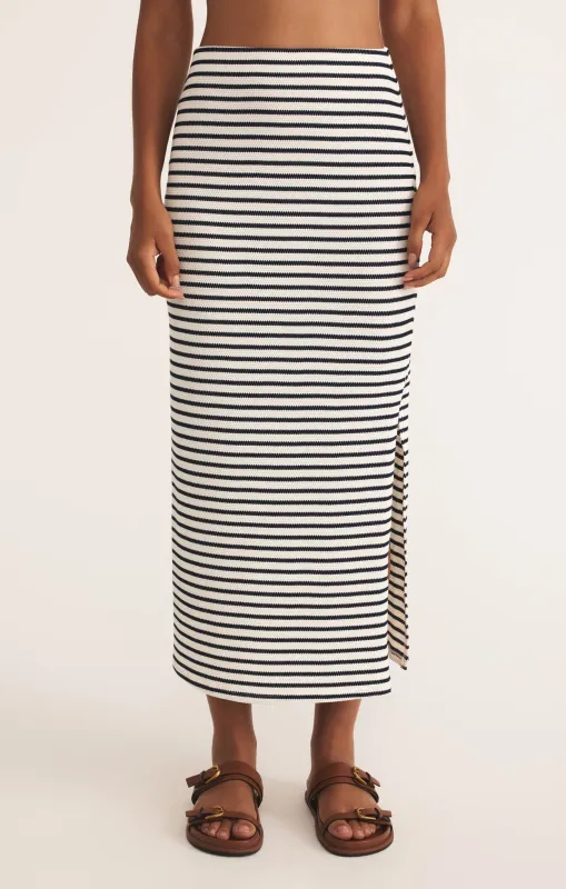Ainslie Stripe Midi Skirt sold by Z Supply