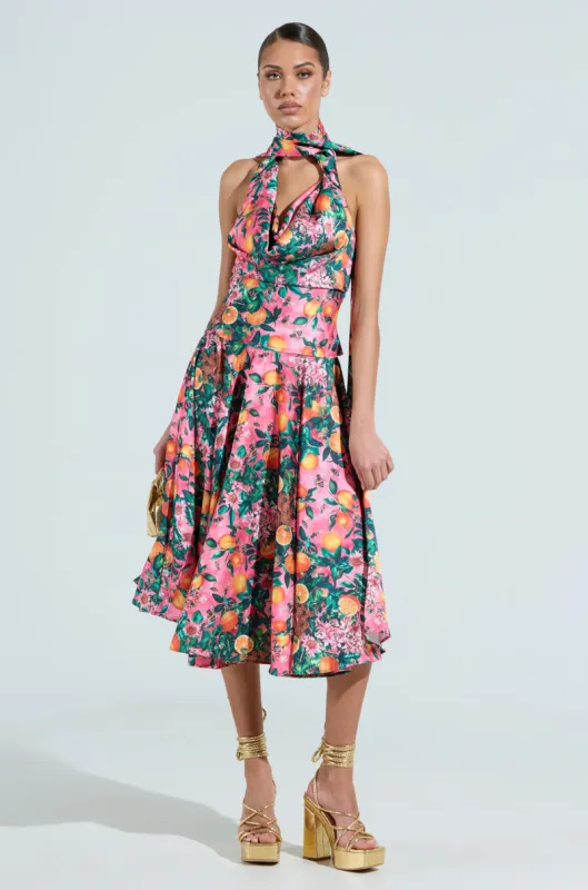 FRESH AS CAN BE MIDI SKIRT sold by AKIRA