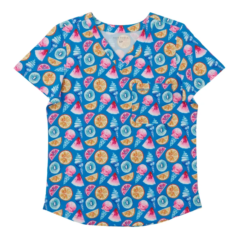 Options Women's Printed Scrub Top sold by Giant Tiger
