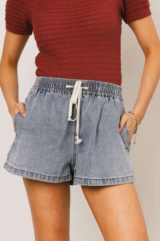 Raven Shorts in Medium Wash sold by bohme