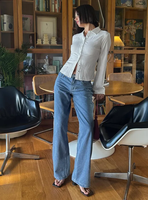 Maryanne Mid Rise Relaxed Jeans Mid Wash Denim Tall sold by Princess Polly