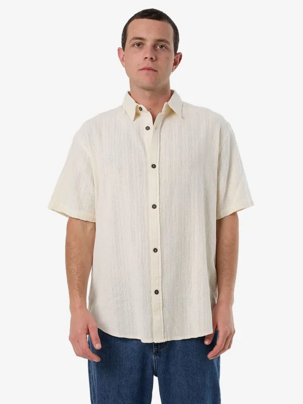 Unhinged 2.0 Short Sleeve Shirt - Dirty White sold by Thrills