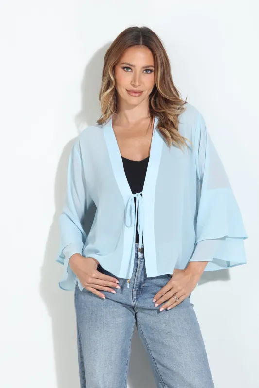 Ice Bloom Boho Chiffon Jacket-BEST SELLER sold by Veronica M
