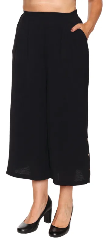 Button Slit Culotte sold by Revolution Boutique