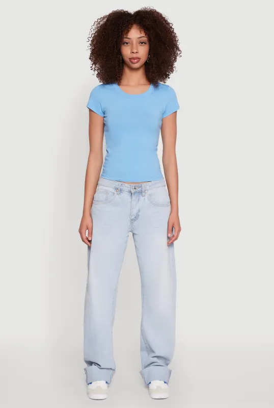 Basic Crew Neck Top sold by Rainbow