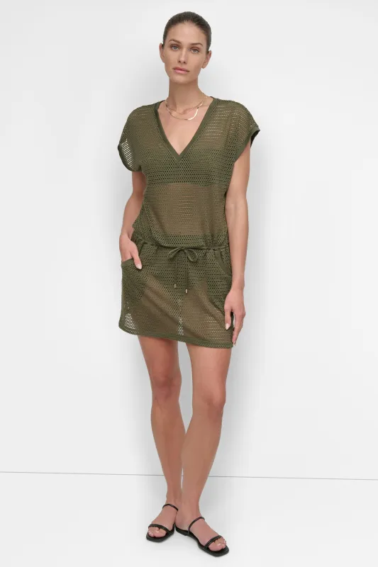 EASY MESH TUNIC sold by DKNY