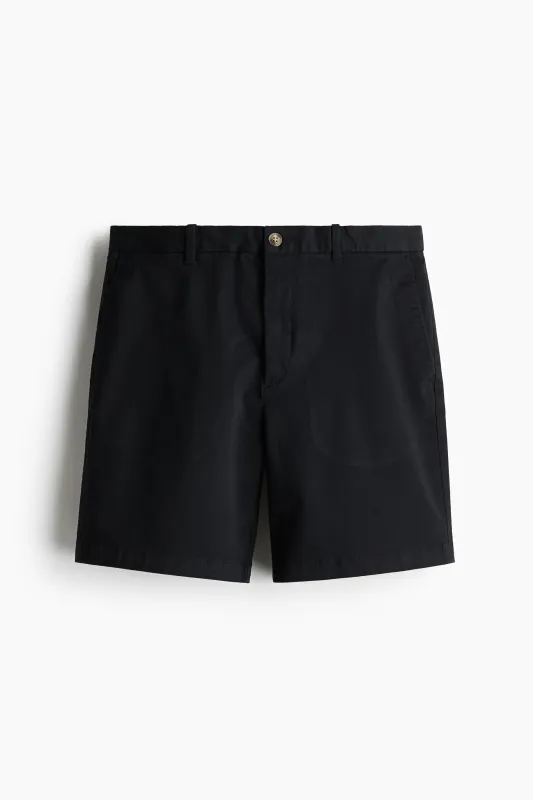H&M - Regular Fit Chino shorts - Black sold by H&M