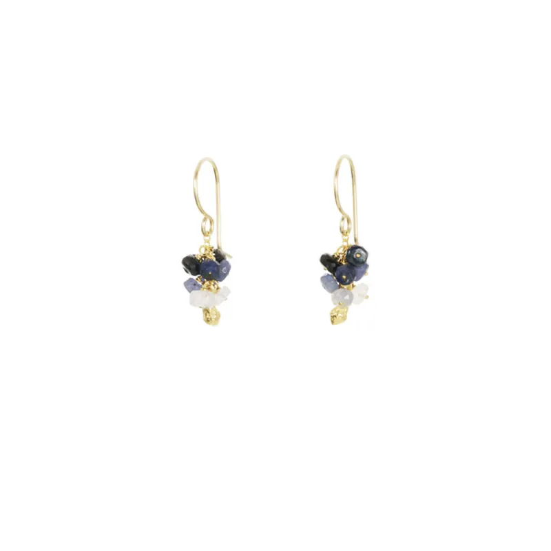 Mini Gemstone Pod Cluster Earrings sold by Catherine Weitzman Jewelry