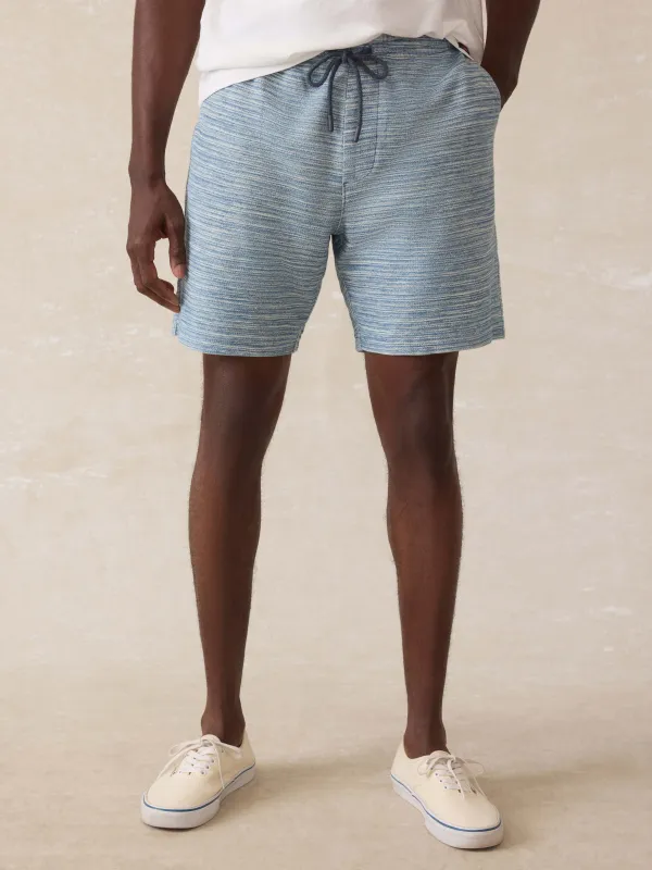 Indigo Knit Short - Indigo Waterway Stripe sold by Faherty