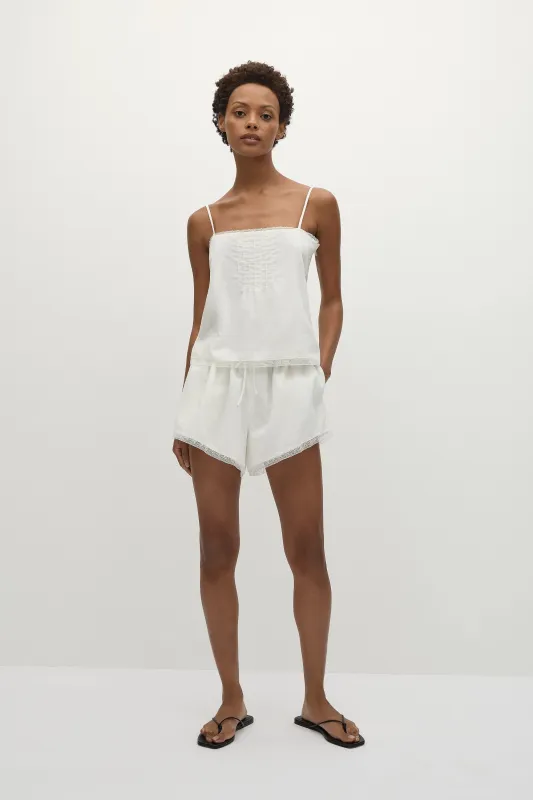 Denise Top White sold by Faithfull the Brand