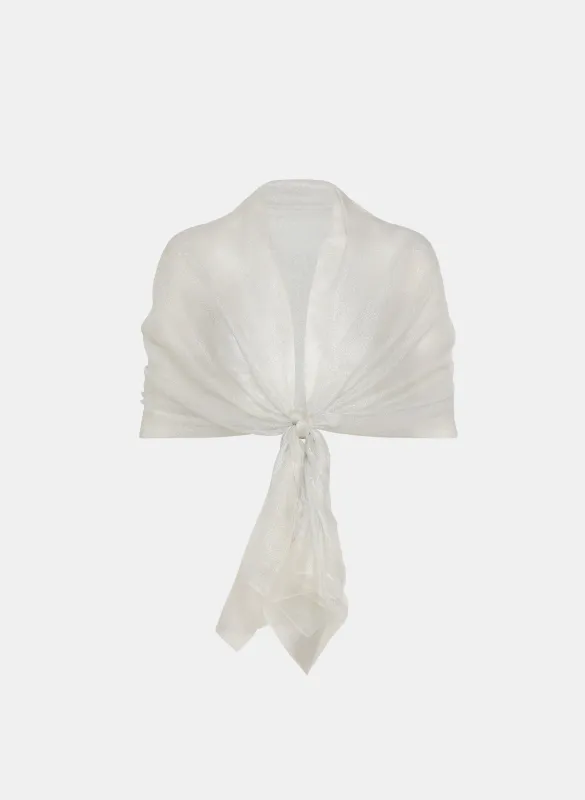 Metallic Organza Shawl sold by Laura