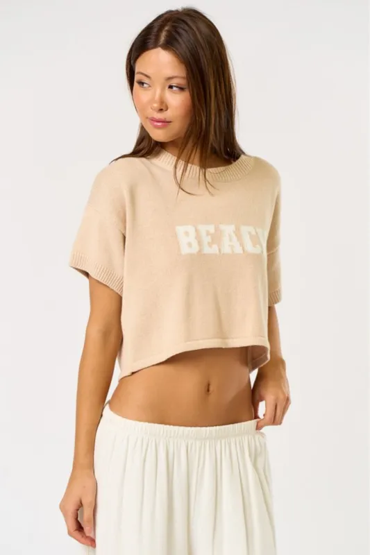 Elena Graphic Print Sweater Top sold by fab'rik