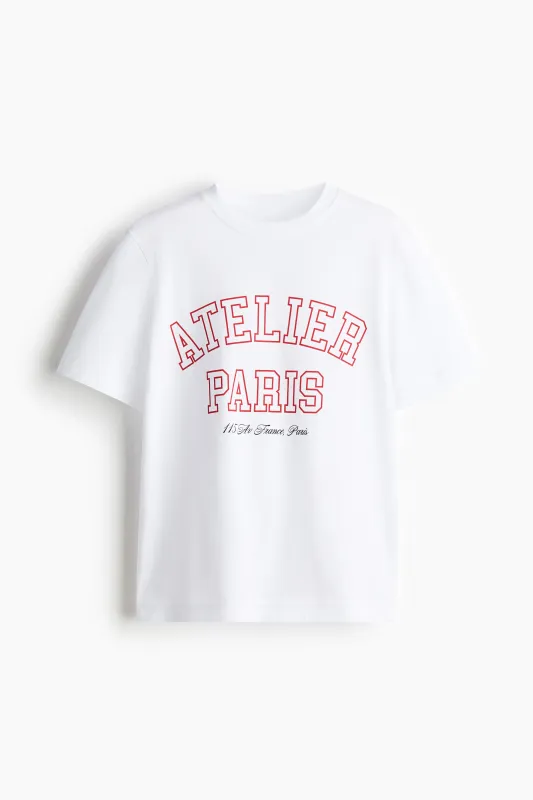H & M - Printed T-shirt - White sold by H&M