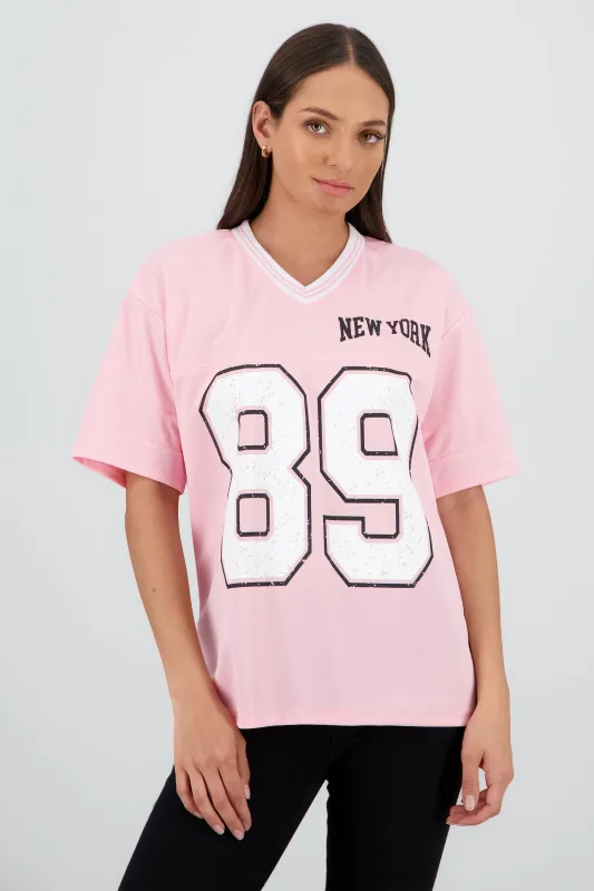 Playera oversize estampado numero sold by Shasa