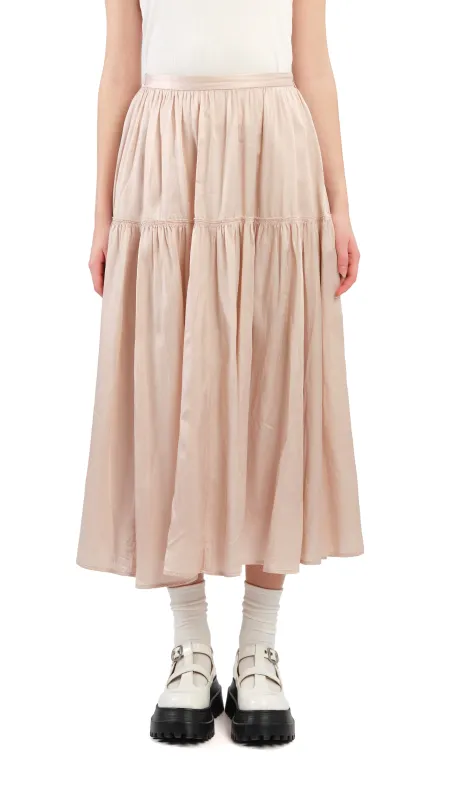 Kurashikizome Gathered Skirt sold by INITIAL Fashion