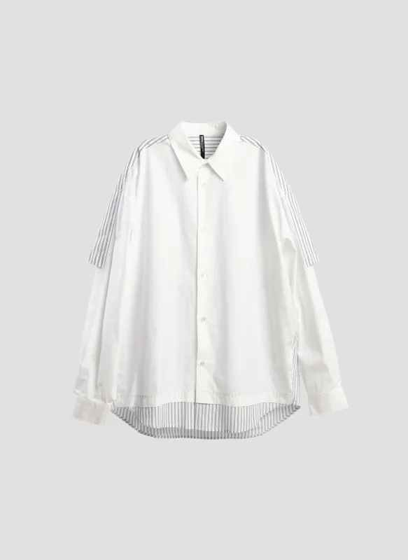 60s Cotton typewriter Blocking Shirt sold by INITIAL Fashion