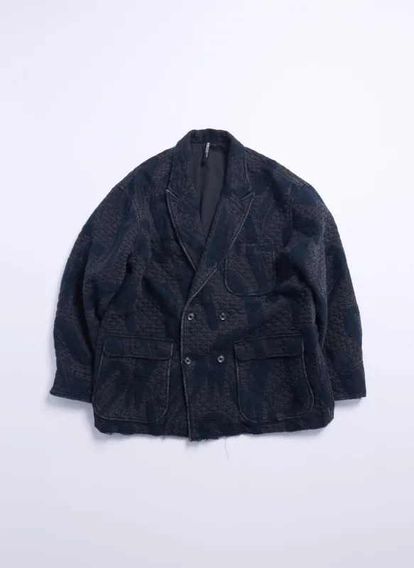Cotton Polyester Jacquard Paisley Soft Double breasted Blazer sold by INITIAL Fashion
