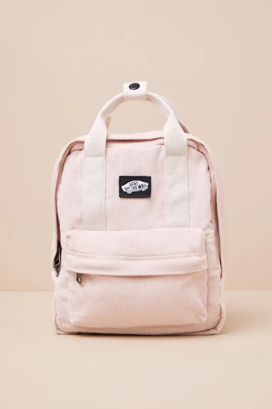 Low Key Blush Pink Corduroy Mini Backpack sold by Lulus