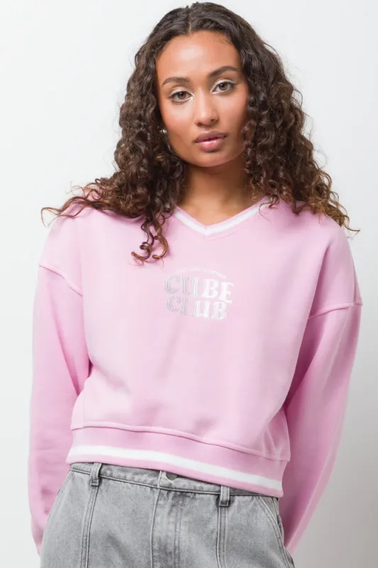 V-Neck Tracktop Pink sold by Ackermas