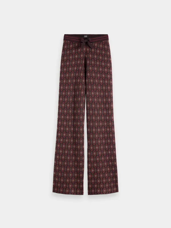 Jacquard knitted pants sold by Scotch and Soda