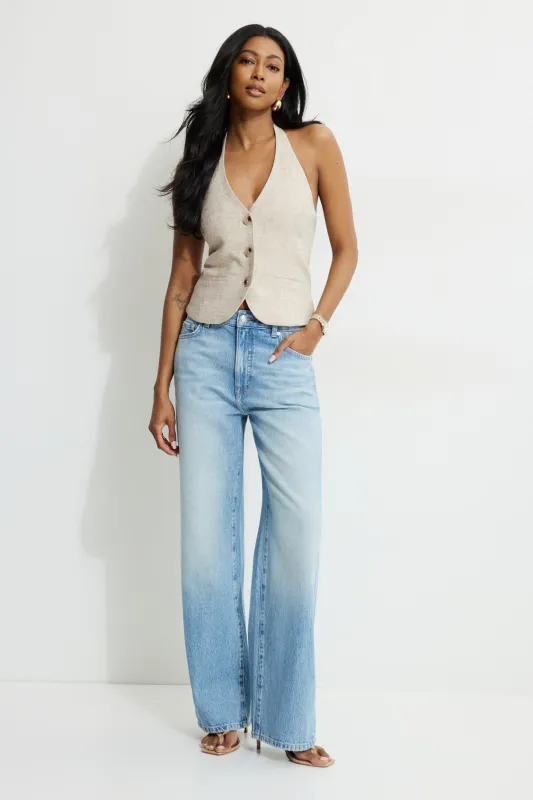Sydney Mid Rise Baggy Fit Jeans sold by Dynamite