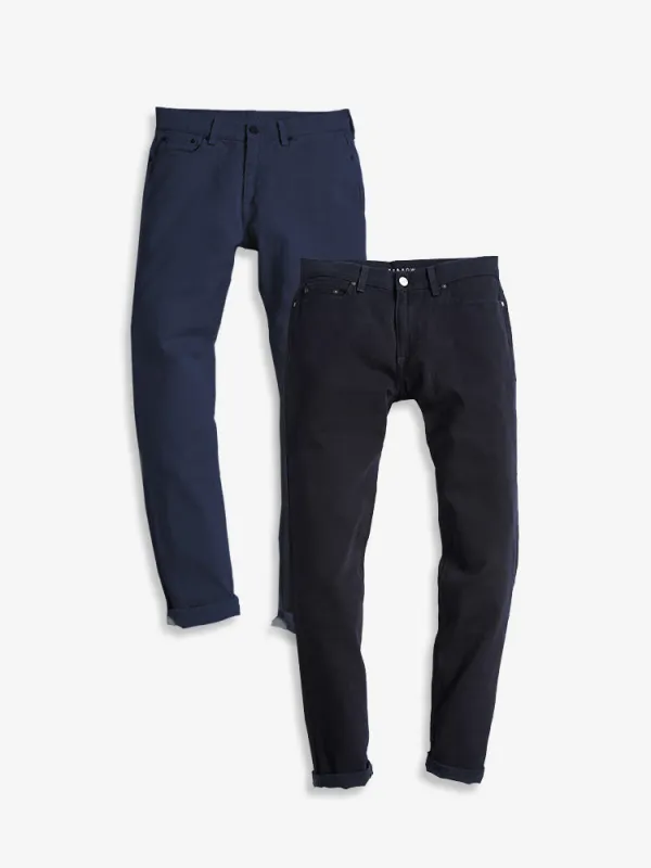 Slim Twill Stretch Jeans 2-Pack sold by Mott & Bow