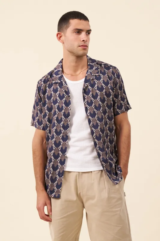 TONY PATTERNED RAYON SHIRT sold by Bound