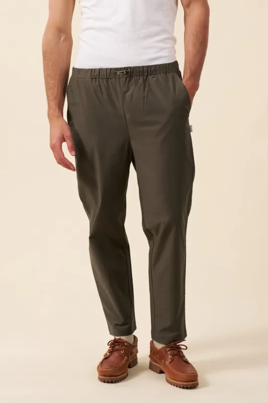 MICHAEL CASUAL TROUSER - ARMY GREEN sold by Bound