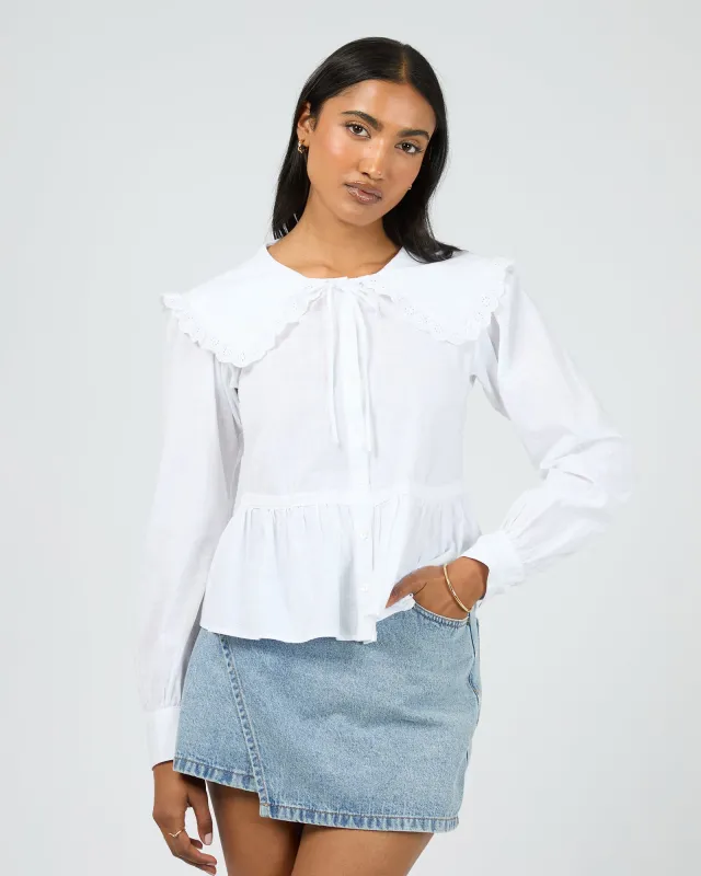 Bonnie Shirt White sold by All About Eve