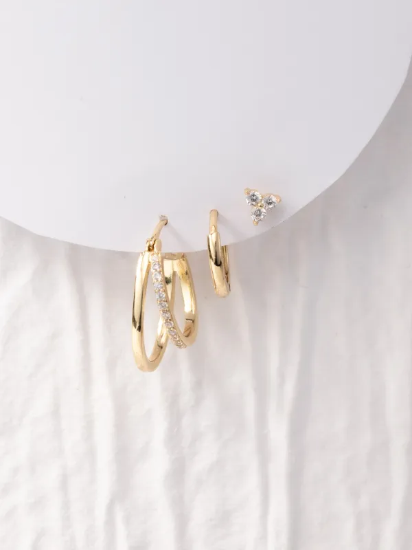 Erwin Earrings | Set of 3 sold by Michelle McDowell