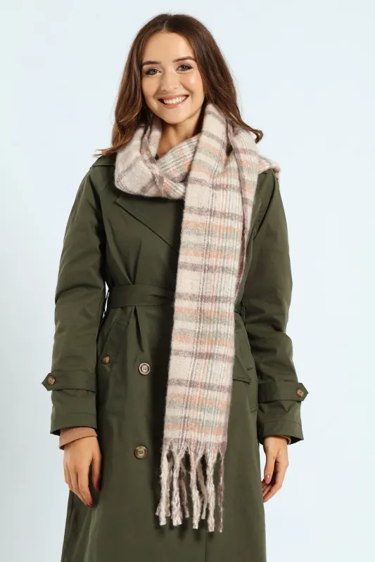 Winter Scarf - Cream/Beige - Multi sold by Edgars 