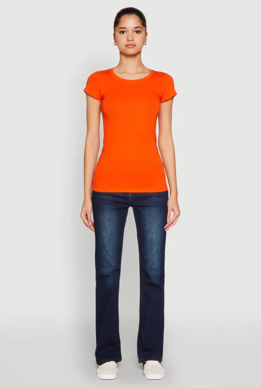 Basic Scoop Neck Tee sold by Rainbow