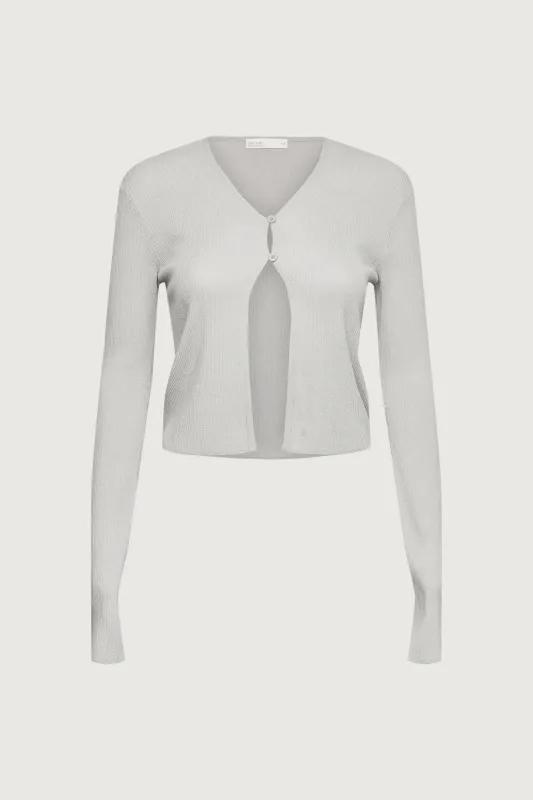 CROPPED LONG SLEEVE CARDIGAN sold by OAK AND FORT
