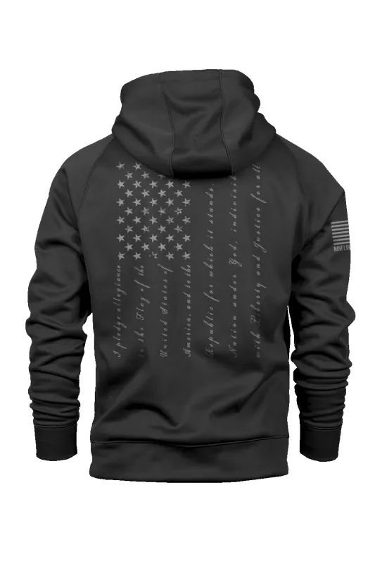 The Pledge - Raglan Tailgater Hoodie sold by Nine Line