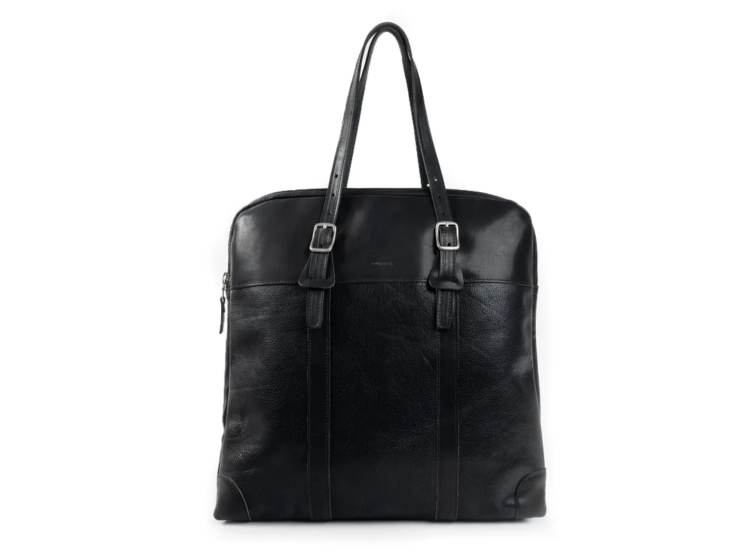 No. 635 Leather Tote Briefcase, Black sold by Billykirk