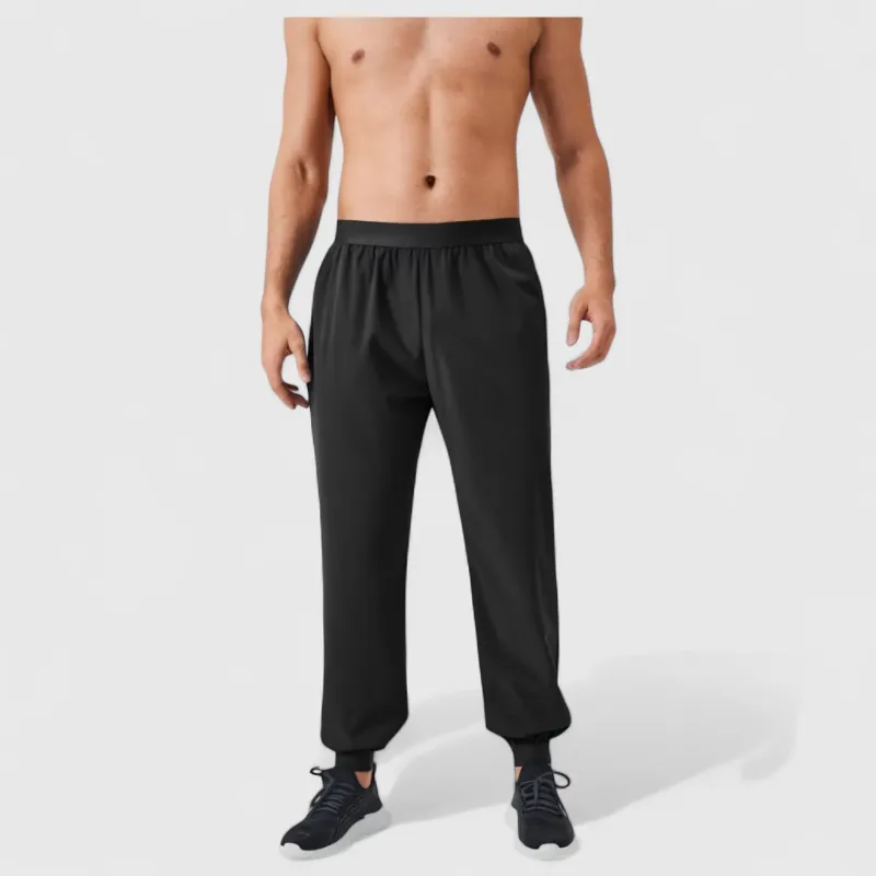 Anna-Kaci Active Men's Tapered Lounge Pants with Stretch Waistband and Elastic Cuffs for Everyday Comfort sold by Anna-Kaci